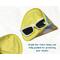 Sun yellow lining and fully padded eyeglass case
